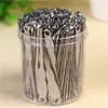 Palito de ouvido em aço inoxidável cabo longo palito de ouvido ferramenta palito de ouvido doméstico simples palito de ouvido em aço inoxidável