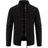 Item Popular de Comércio Exterior Amazon Transfronteiriço Suéter Masculino de Tricô Grosso Gola Alta Suéter Grosso Cardigã Jaqueta Masculina Aliexpress