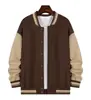 Chaqueta de Béisbol Gruesa de Algodón Minnie Terciopelo Zorro Plateado para Hombre Otoño e Invierno, Abrigo Cálido con Colores Contrastantes y Personalización de Logotipo Elegante