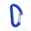 No. 4 hebillas de resorte de alambre en forma de D, gancho de liberación rápida, aleación de aluminio, gancho externo, accesorio para llavero para mochilas exteriores de alta resistencia