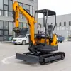 Exportar Canadá Excavadora de Orugas 2.5 Toneladas Control Piloto Hidráulico Mini Excavadora Excavadora de Ingeniería Agrícola