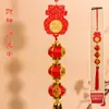 Festival de Primavera Año Nuevo Carácter Fu Linterna Colgante Suministros de Decoración de Año Nuevo Cadena de Linternas Pequeñas Cadena para Colgar con Hilo de Seda Decoración de Boda Inauguración de Casa