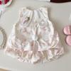 Traje de Niña Verano Dibujo Animado Coreano Dos Piezas Niña Verano Top de Orejas de Conejo + Shorts Lindo Traje