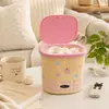 Papelera de Escritorio Alta Apariencia Linda Pequeño Tamaño Almacenamiento Oficina Cubo de Basura Tipo Tapa abatible Mini Papelera de Dormitorio