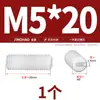 Tornillos Super para Máquina Dorados, Tornillos Plásticos Sin Cabeza, Tornillos de Fijación de Cabeza Plana, Tornillos de Fijación de Nylon, Tuercas, Arandelas M3M4