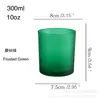 Nuevo frasco de vidrio para velas de 300 ml, galvanizado, chapado iónico, de colores, botella de vidrio spot, taza para velas de aromaterapia