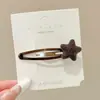 Pinza para el Cabello Retro con Flecos Accesorios para el Cabello Pinza para el Cabello Estampado de Leopardo Pinza de Pato Linda de Lana Barrette Estilo Pequeño Perfume Floral para Mujer Accesorios para el Cabello