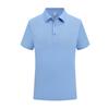 Camisa Polo Cor Sólida Íon Gelo, Roupa de Trabalho para Oficina, Uniformes de Trabalho em Grupo para Atacado, Camisas Culturais Estampadas para Eventos, Secagem Rápida