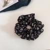 Scrunchie floral pequeño perezoso estilo coreano para mujer, suave y versátil, coleta baja, moño, liga para el cabello, accesorio para el cabello, cuerda para el cabello, flor para el cabello