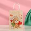 Oso de Confesión para el Día de San Valentín Bolsa de Papel para Regalo Bolsa de Papel Kraft para Regalo de Fiesta Caja de Papel Caja para Regalo