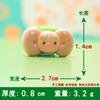 Sándwich de simulación galleta rollo de toalla plato de cena accesorios de resina cargador diy cubierta protectora agujero zapatos zapatos flor