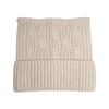 Gorro de Punto 100% Lana Pura para Mujer, Color Sólido con Pequeñas Orejas de Gato, Gorro Casual Pullover Versátil Cálido Engrosado