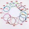 Anillos de Alambre de Acero DIY Personalizados, Hebillas para Cuerda de Alambre de Acero Lacado Weiyi, Anillos de Alambre de Acero para Regalo, Llaveros, Personalización Creativa