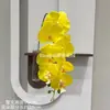 Orquídea Phalaenopsis Artificial com 7 Flores, Decoração de Parede Pendente em Borracha Macia, Orquídea Decorativa Impressa em 3D de Alta Qualidade para Decorações de Casamento