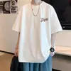 Camiseta de Manga Corta de Algodón Puro de Moda para Hombre Conjunto Deportivo Casual de Verano Ropa para Jóvenes Niños Un Conjunto Completo con Pantalones Cargo