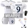 2425 Nueva camiseta del Real Madrid Mbappé n.º. Uniforme de fútbol 9, temporada 2223, traje 24-25, uniforme de Mu Huang, comercio exterior