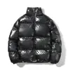 Comercio exterior transfronterizo nueva chaqueta de algodón brillante de invierno para hombre, abrigo corto de algodón estilo coreano con cuello alto, abrigo de algodón moderno de talla grande para hombre