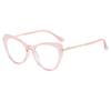 Gafas de sol con montura metálica, antiluz azul, con espejo plano, color caramelo, estilo ojo de gato, estilo vintage, montura completa, personalizadas en Europa y América.