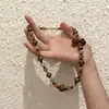 Collar de Empalme de Perlas con Lazo Maillard para Mujer, Cadena para Clavícula de Temperamento Retro, Accesorios de Cadena para Suéter de Lujo Ligero