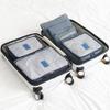 Conjunto Organizador de Viagem Estilo Coreano 6 Peças Cubos de Embalagem Mala À Prova de Poeira Impermeável Bolsa de Armazenamento de Viagem Grande Direto da Fábrica