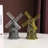 Adornos Creativos de Molino de Viento Holandés, Artesanías, Decoración Retro Europea para Estanterías, Gabinete de Sala de Estar, Gabinete de Vino, Librero, Muebles Pequeños