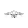 Anillo de Moissanita con Forma de Huevo de Paloma de 5*7mm Transfronterizo, Anillo de Plata de Ley S925 de Alta Gama de Nicho para Mujer, Anillo de Boda Incrustado de Diamantes