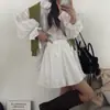 Conjunto de Moda de Alta Calidad Coreano Dongdaemun para Mujer: Camisa de Manga Larga Jacquard Bordado + Falda para Mujer