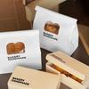 Bolsas de Panadería de Moda con Ventana, Bolsas para Pan, Bolsas Tote para Repostería, Bolsas de Papel, Cajas para Tartaletas de Huevo, Empaques con Impresión de Logo