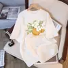 Camiseta de Manga Corta de Algodón Puro para Mujer Verano 2025 Nueva Moda Suelta Adelgazante Camiseta Diseño con Sentido Nicho Top para el Cabello