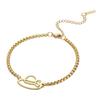 Comercio Exterior Japonés y Coreano Corte Transfronterizo Acero de Titanio Colgante de Sombrero de Copa para Mujer Acero Inoxidable 304 Pulsera Simple de Lujo Ligero para Mujer
