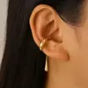 Pendientes Súper Elegantes de Gota de Agua, Brazaletes para Oreja Sin Perforar para Mujer, Simples y Elegantes, Pinzas para Oreja Versátiles y Únicas, Pendientes de Nicho de Alta Gama