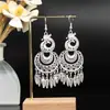 Pendientes de Pavo Real para Minorías Étnicas, Regalos Retro de Plata Miao Estilo Étnico, Accesorios de Pendientes Vintage de Imitación Plata