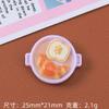 Cocina Casa de Juegos Comida de Dibujos Animados Juego Hecho a Mano DIY Casero Pinza para el Cabello Joyería Accesorios Pegamento Crema Material Accesorios de Resina