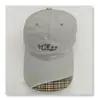 Gorra de béisbol a cuadros estilo coreano con borde deshilachado bordada con letras en inglés, moderna y versátil, diseño unisex de moda para primavera y verano