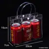 Bolsas de Tote de PVC en Stock al por Mayor Bolsas de Tote Transparentes de Plástico Bolsas Transparentes de Regalo de PVC Simple Bolsas Transparentes