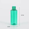 Botella Pet Transparente Hombro Plano Color 50ml Botella de Plástico 50ml Spray Desmaquillante Agua Embotellado Botella de Agua Desinfección