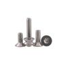 Acero inoxidable 304 cabeza plana Ranura Plum tornillo antirrobo M3M4M5M6M8M10 cabeza avellanada cabeza plana tornillo flor de ciruelo