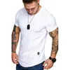 Amazon Comercio Exterior Talla Europea 2022 Nueva Camiseta de Algodón Rústico para Hombre Moda Cuello Redondo Casual Manga Corta para Hombre