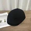 Gorra Plana con Visera de Cuero Parcheada Estilo Celebridad de Internet Coreana para Mujer, Boina Versátil Nueva, Gorra de Plomero Rayada de Moda Otoño e Invierno