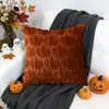 Nueva Funda de Almohada Bordada de Calabaza para Halloween, Decoración de Acción de Gracias Nueva Funda de Cojín para Sofá