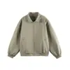 Nanxia Disfraz Otoño Nuevo Retro Americano Bordado Chaqueta de Algodón Holgada Casual Versátil Simple Moderna Abrigo
