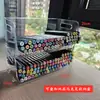Caja de Almacenamiento para Marcadores Portalápices Giratorio Acrílico Cosméticos Papelería Lápices de Colores Bolígrafo Dormitorio Organizador de Escritorio
