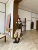 Camiseta feminina de manga longa estilo coreano com gola halter e decote drop, modelagem slim, novo top elegante estilo coreano para o outono, ideal para o trabalho.