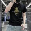 Camiseta Nueva de Alta Calidad para Hombre de Manga Corta, Cuello Redondo, Elegante, Lujo Ligero, Moda Tendencia para Hombre, Estilo Delgado, Verano 2026