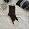 Calcetines de Malla con Volantes Florales Songmu para Mujer, Calcetines de Media Pantorrilla, Nuevos Calcetines Holgados Sin Costuras de Encaje de Canalé Doble Primavera/Verano