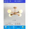 Lustre de Quarto Feijão Mágico Moderno Casual Estilo Japonês Wabi-Sabi Luminária de Teto para Estudo Escandinava Criativa de Noz para Sala de Jantar
