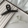 Presilha Grande de Ponto de Onda Moda Elegante Grampo de Cabelo Acrílico Retrô Presilha de Tubarão para Cabelo Acessório de Cabeça