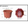 Jarrón de Dragón Octagonal Duro de Plástico Grueso Extra Grande Maceta de Flores Maceta de Jardín Buganvilia Árbol Frutal Bonsái Montículo Viejo Pino Luohan Maceta Especial