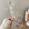 Pinzas para el pelo de niños que no dañan el pelo, lindas pinzas BB de estrella de cinco puntas para niñas, pasadores para flequillos y patillas, accesorios para el pelo de bebé