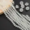 Vidro Jade Geométrico Forma Especial Tridimensional Furo Passante Contas Artesanal DIY Pulseira Caseira Colar Joias com Contas Acessórios